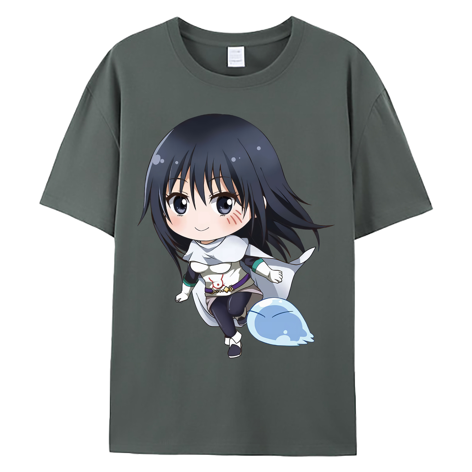 （画像用） 転スラ Regarding Reincarnated to Slime 綿100％ メンズ半袖Tシャツ｜肌触りやわらか＆通気性